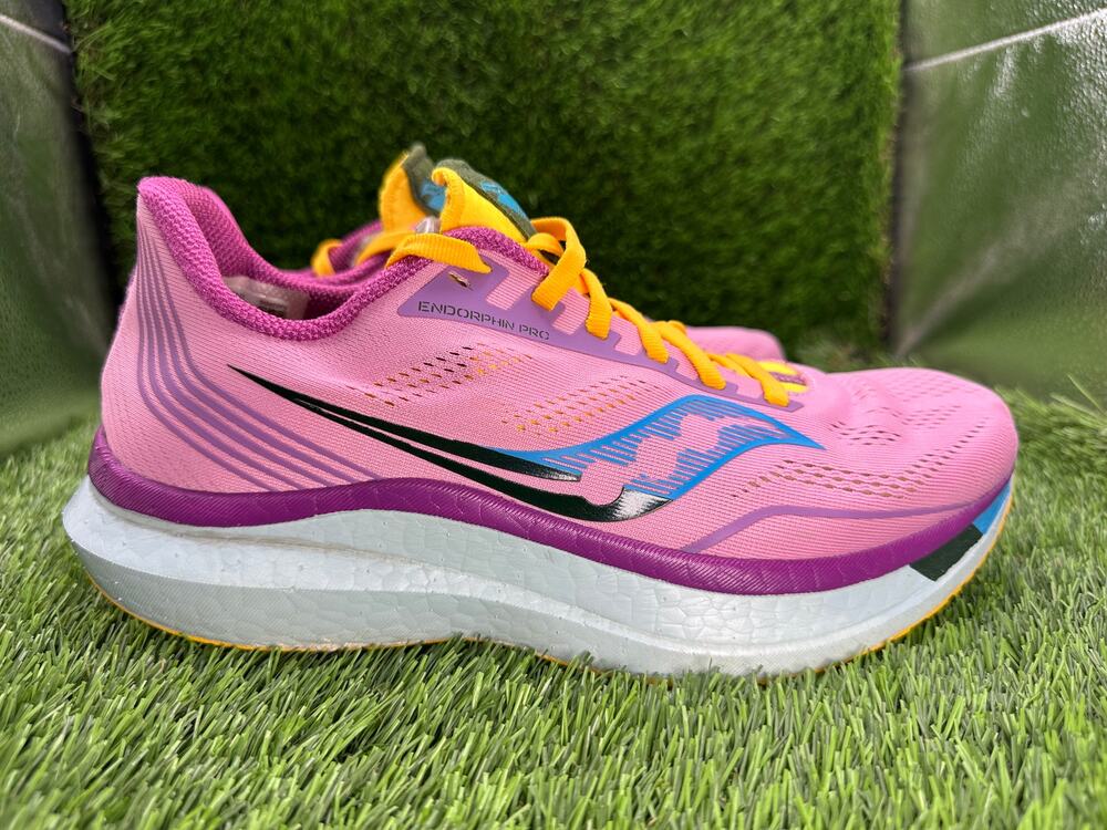 Saucony Endorphin Pro S10598-26 Athletic Sneaker Womens 9.5 Pink Mesh Running